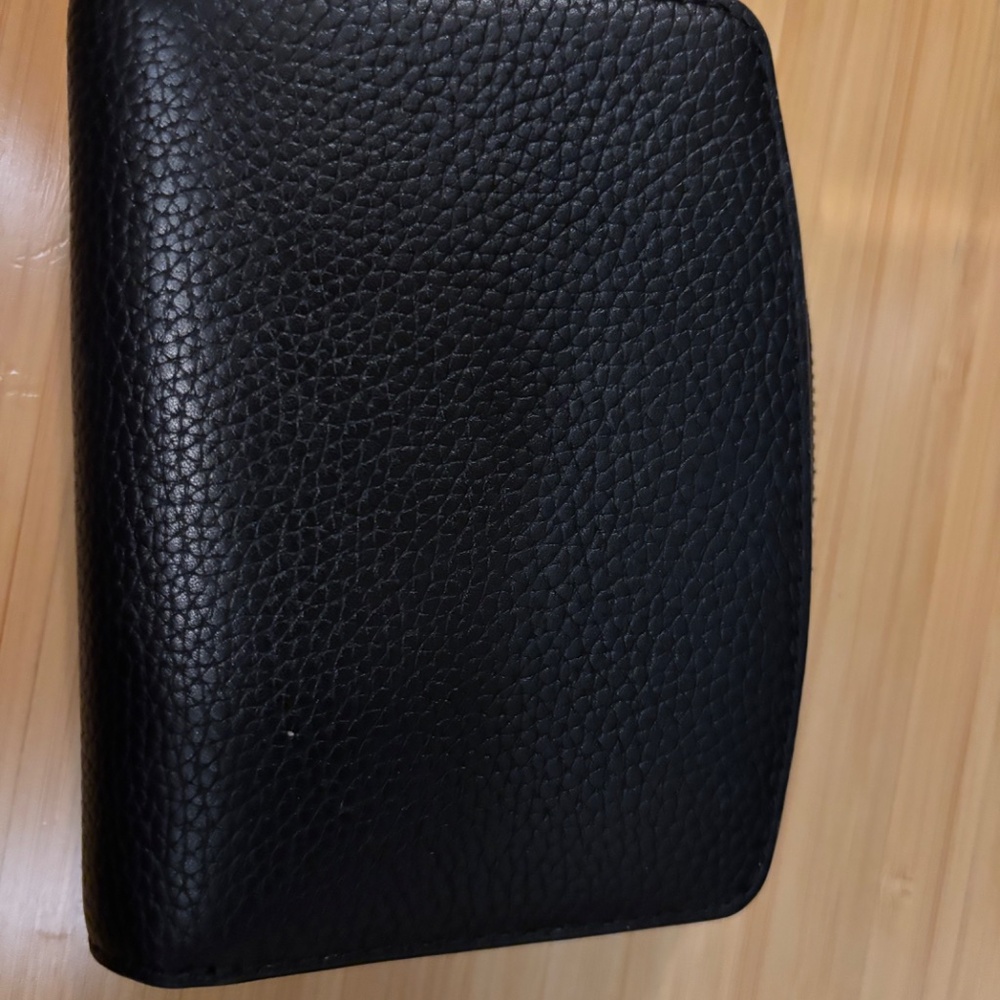 Italian Pebbled Leather Compact Wallet by Quince